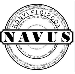 A NAVUS eredeti, bináris számjegyekkel körbevett könyvelőirodai pecsétlogója